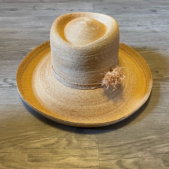 PETER BEATON NANTUCKET NATURAL STRAW HAT SIZE MEDIUM - Picture 2 of 6